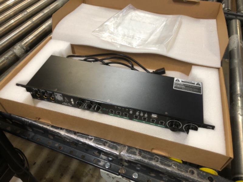 Photo 1 of D Debra Audio E270 Professional Digital Pre-stage Effect Anti-howling Audio Processor with 48 bit DSP Effect Echo USB MP3 Bluetooth Optical For House Karaoke, Stage, Performance (E270)