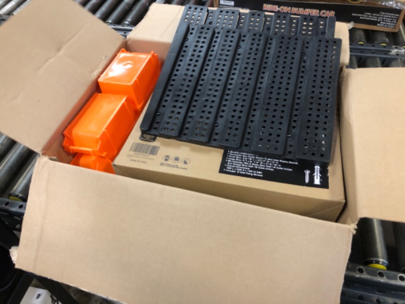 Photo 1 of SWANLAKE 30PCS Wall Mounted Storage Bins, Plastic Garage Rack,Screw Storage,Tool Organizers.