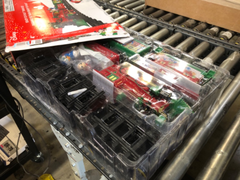Photo 2 of Lionel Disney Mickey Mouse Express battery-powered Train Set with Remote + 12-Piece Straight Track Expansion Pack Complete Set + Expansion Track (Straight)
