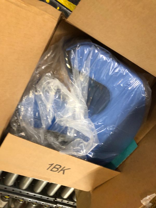 Photo 1 of Patient Turning Device, Prevent Muscle Atrophy Elderly with Removable Straps U-Shaped Multifunctional Turning Pillow, Bedridden Nursing Supplies for The Elderly?Dark Blue Straps? Regular