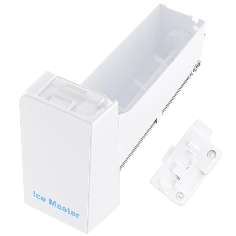 Photo 1 of UPGRADED DA97-14474C Refrigerator Ice Bucket Compatible with Samsung Ice Maker Replacement Ice Bin Container Parts DA97-14474A Assy Tray Ice, RF28HMEDBSR RF263TEAESR RF28HFEDBSR Refrigerator Ice Maker
