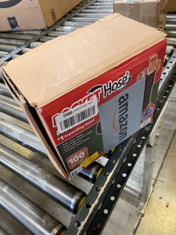 Photo 1 of Pocket Hose Copper Bullet Expandable Garden Hose w/10 Pattern Thumb Spray Nozzle AS-SEEN-ON-TV 100 FT 650psi 3/4 in Patented Lead-Free Ultra-Lightweight Solid Copper Anodized Aluminum Fittings No-Kink