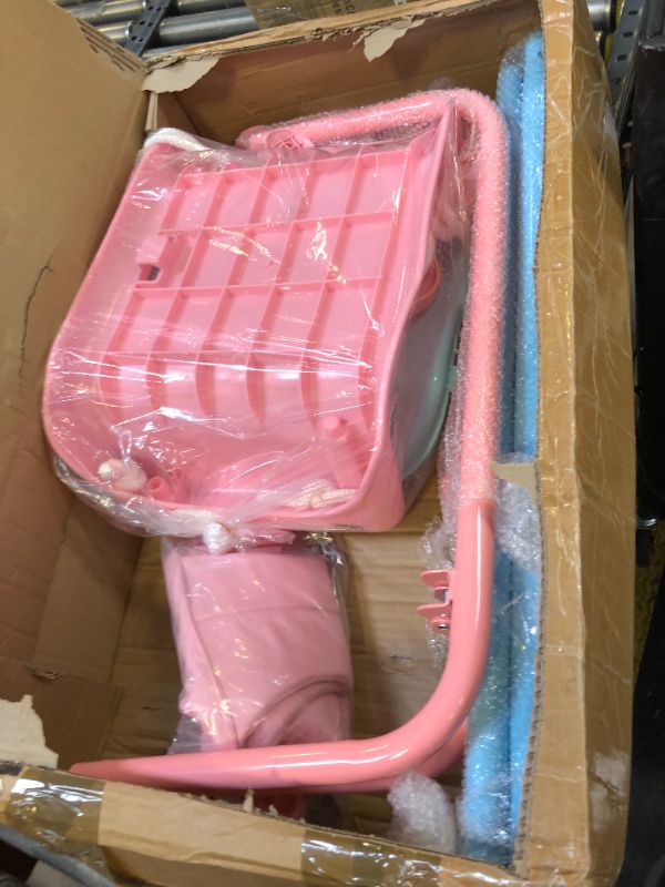 Photo 2 of 2 in 1 Toddler Swing ? Jumper, Swing Set for Indoor/Outdoor, Baby Jumpers and Bouncers, Easy to Assemble & Store, Suitable for Aged 6 Months to 10 Years Old (Pink)
