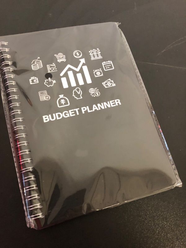 Photo 2 of Budget Planner - Undated Monthly Financial Planner Organizer with Budget Book/Expense Tracker Notebook/Accounting Book to Take Control of Your Money, Start Anytime, A5(5.8" * 8.2") Black Silver