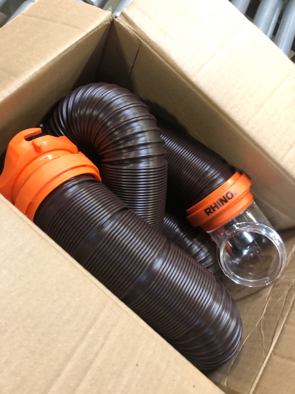 Photo 1 of  Sewer Hose Kit - Features Clear Low-Profile 90-Degree Elbow & Steel Wire Reinforced Polyolefin 