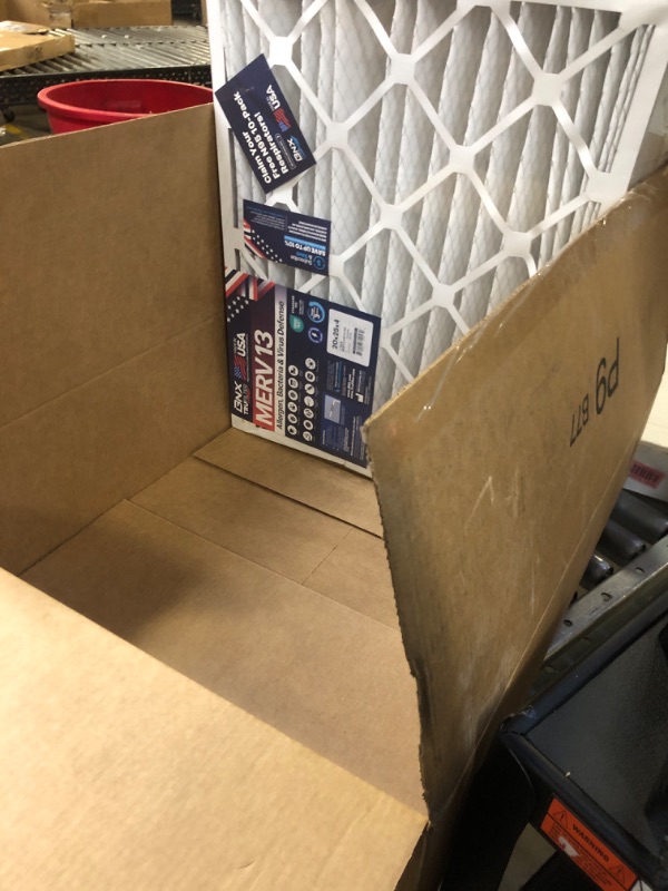 Photo 1 of BNX TruFilter 20x25x4 (19.5’’ x 24.5’’ x 3.63‘’ Slim Fit) MERV 13 Air Filter (2-Pack) - MADE IN USA - Air Conditioner HVAC AC Furnace Filters Health, Allergies, Mold, Bacteria, Smoke, MPR 1900 FPR 10 20x25x4 2-Pack (Slim Fit)