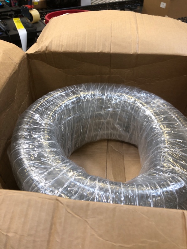 Photo 2 of 1-1/4"id-25ft PVC Reinforced Tubing Steel Wire Suction Flexible Hose Vinyl Tubing Heavy Duty PVC Vacuum Hose Drain Fuel Oil Gas Water for Marine Bilge Pump Pond Spa 1-1/4"ID 25 feet