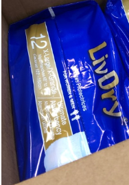 Photo 1 of LivDry Adult XL Incontinence Underwear, Ultimate Comfort Absorbency, Leak Protection, X-Large, 12-Pack one bag 