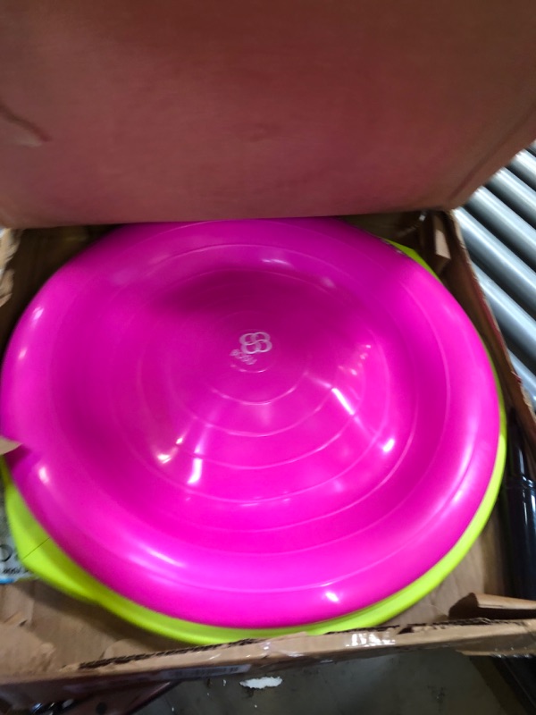Photo 1 of Bosu Home Gym Equipment The Original Balance Trainer 26 Inch Diameter Pink/Lime Green