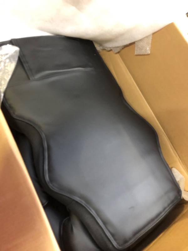 Photo 1 of Office Desk Chair, Big and Tall Executive Office Chair with Footrest, Leather Computer Chair, Ergonomic Reclining Chair High Back with Lumbar Support, Large Home Office Chair (Black)