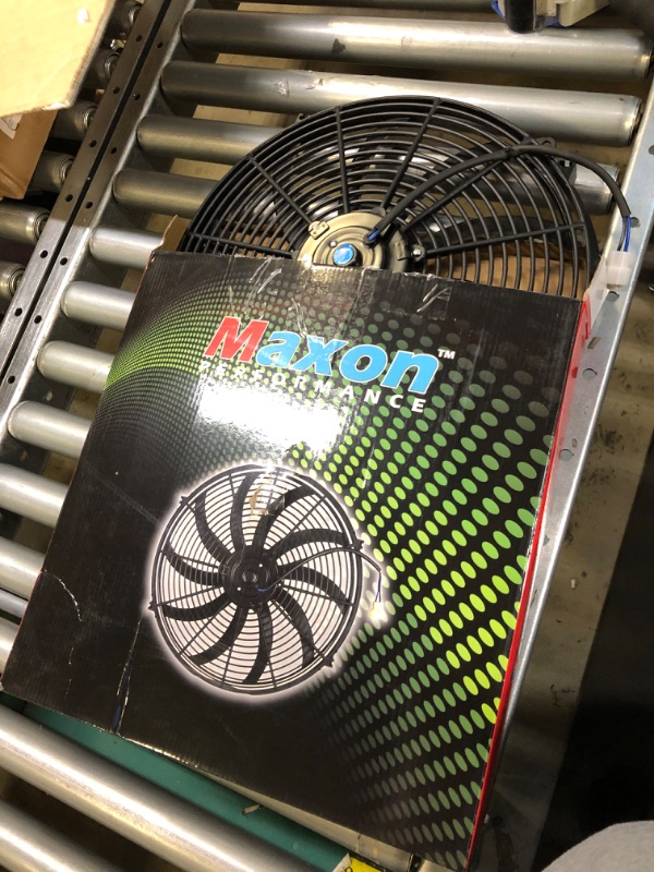 Photo 1 of 16" inch Universal Slim Fan Push Pull Electric Radiator Cooling 12V Mount Kit Black 16 Inch