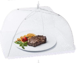 Photo 1 of 2 PCK 17" Mesh Food Covers, Outdoor Pop-Up Food Screen for Camping/Picnic/BBQ/Parties, Reusable Food Protector Tent Keeping Out Flies Bugs