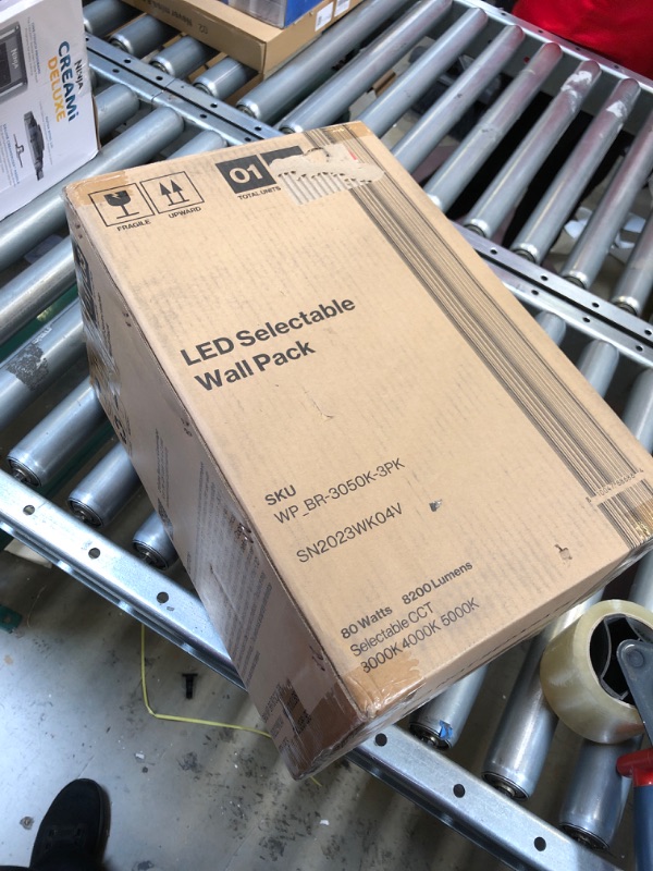 Photo 1 of Sunco 3 Pack 80W LED Wall Pack Outdoor Industrial Dimmable Waterproof Commercial Grade Security Warehouse Super Bright Parking Lot, Selectable CCT 3000K/4000K/5000K, 7600 Lumens, AC120-277V 3 CCT in One (3000K, 4000K, 5000K) 3 Pack