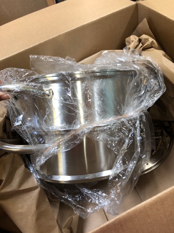Photo 1 of VENTION Steamer for Cooking, 3 Tier Steamer Pot, 12 7/10 Inch Stainless Steel Steamer, Steam Pots for Cooking 12 7/10 Inch 3 Tier Steamer 12.7"