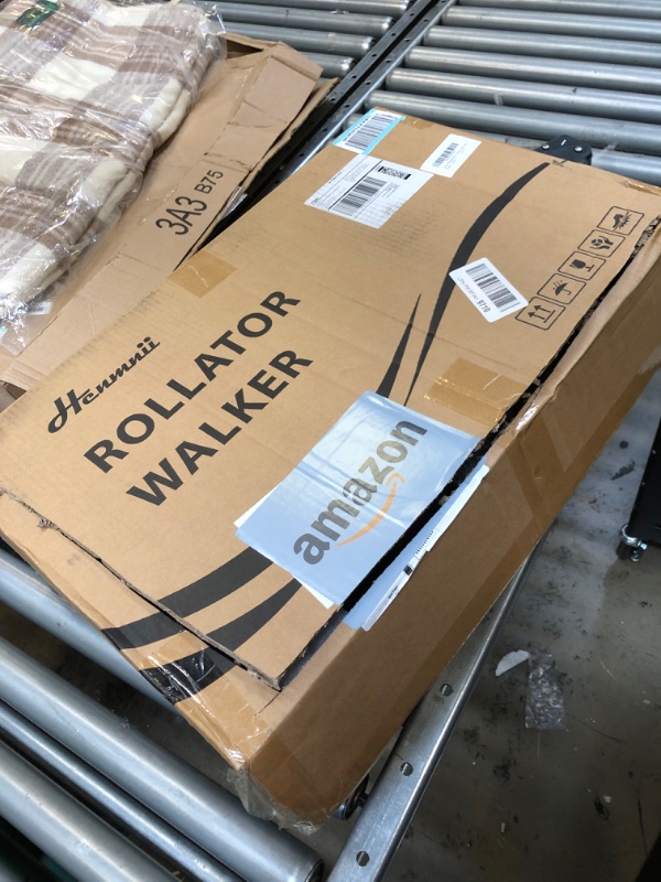 Photo 1 of Rollator Walker for Seniors, Lightweight Foldable All Terrain Rolling Walker with seat, Aluminum Walkers with 8 inch Rubber Wheels, Handles and Backrest for Seniors and Adult
