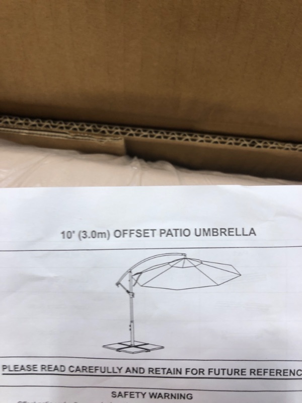 Photo 1 of 10'ft Offset Patio Umbrella