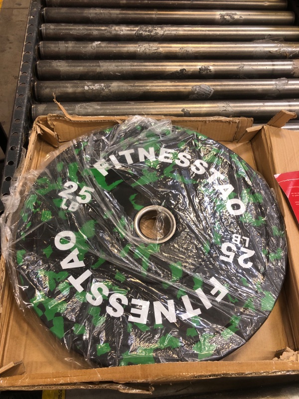 Photo 1 of 25lb barbell plate plastic camo