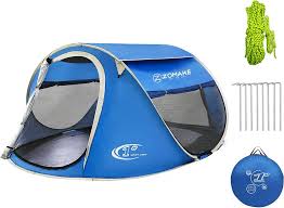 Photo 1 of Easy Pop Up Tent 2-4 Person Waterproof - Pop-Up Camping Tents Automatic Tent Throw Pop Up Instant Flip Pop Tent for Camping,by ZOAMKE
