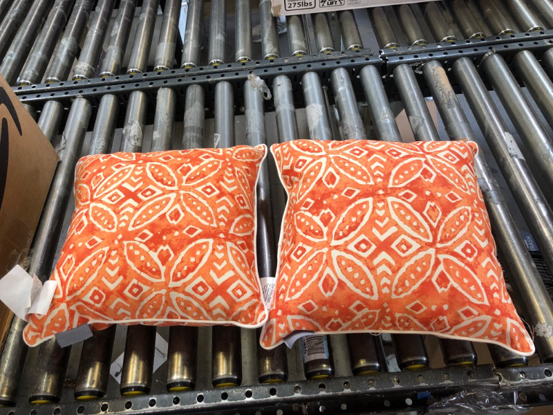 Photo 1 of 12" Orange Pillows, Set of 2