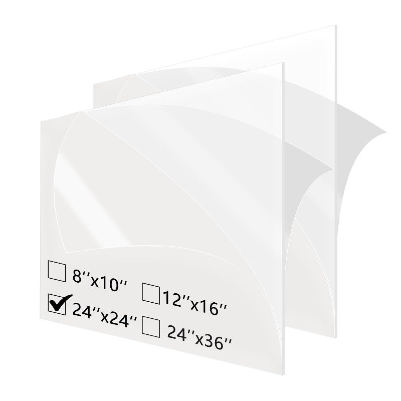 Premium Clear Cast Acrylic Plexiglass Lucite Sheets1/8 Inch Thick (3mm