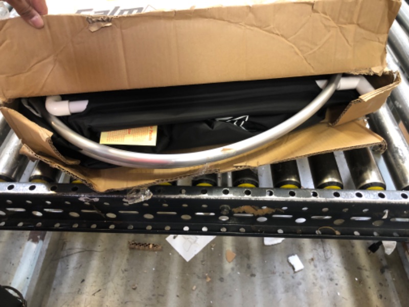 Photo 1 of CalmMax Oval Ice Bath Tub with Double Inflatable Neck Rest Ring, Portable Cold Plunge with Cover, 101 Gal Cold Plunge Tub for Cold Water Therapy, XL Ice Baths at Home, Outdoor, Gym (IB004) Black