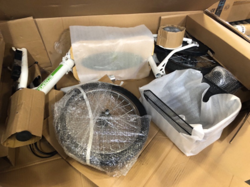 Photo 1 of EcoSmart Metro Electric Scooter – Padded Seat, Wide Bamboo Deck, 16" Air-Filled Tires, 500w High-Torque Motor, Up to 18 mph, 12-Mile Range, Rear-Wheel Drive Metro Chain-driven Motor