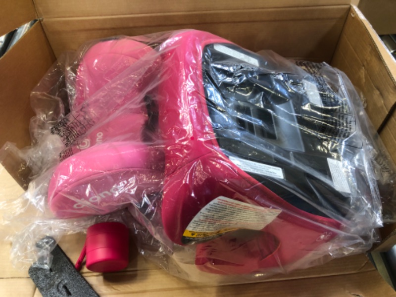 Photo 1 of Diono Everett NXT High Back Booster Car Seat with Rigid Latch, Lightweight Slim Fit Design, 8 Years 1 Booster Seat, Pink Cotton Candy
