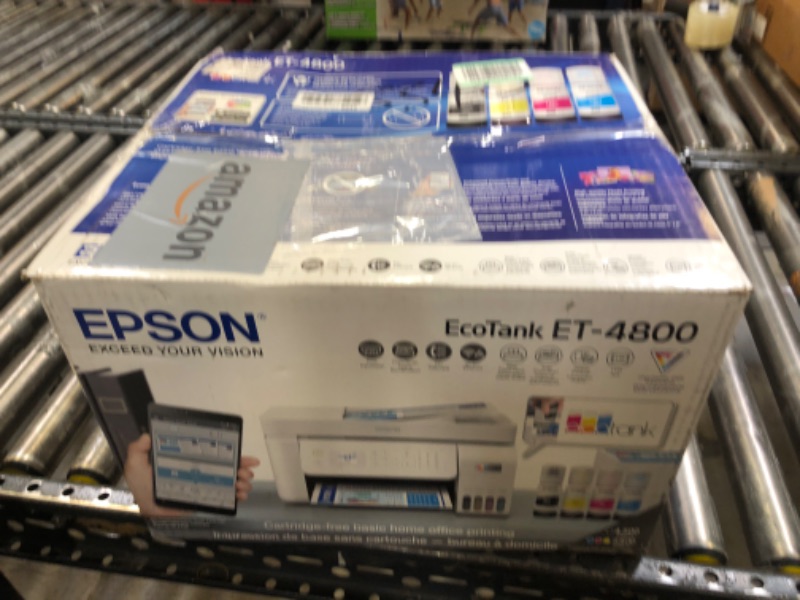 Photo 1 of Epson EcoTank ET-4800 Wireless All-in-One Cartridge-Free Supertank Printer with Scanner, Copier, Fax, ADF and Ethernet
