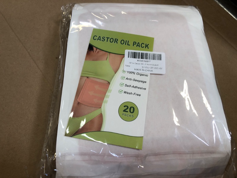 Photo 1 of  Castor Oil Wrap Pack   (Castor Oil Not Included)
