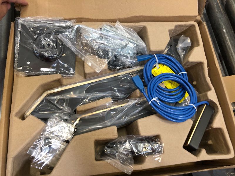 Photo 1 of Gold Single Monitor Arm Mount - CTA Gold Monitor Mount for 23" to 35" Monitors - w/Dual USB 3.0 Hub Ports & Arm Clamp for Desks - Gold Color - (ADD-GSMAG)
