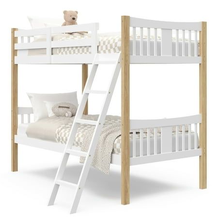 Photo 1 of -MISSING OTHER BOX FROM SET- Storkcraft Caribou Bunk Bed - White/Natural Box B
