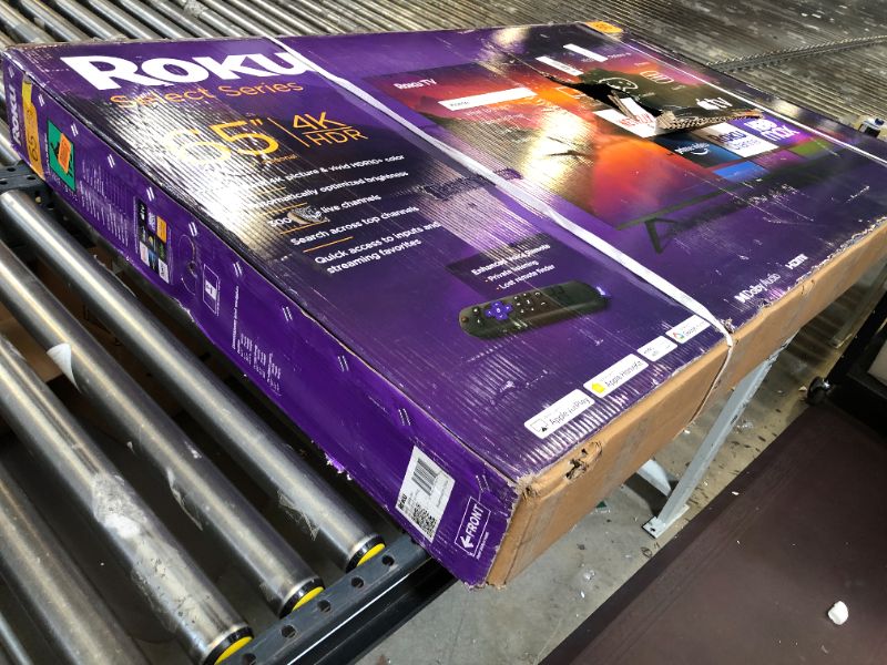 Photo 2 of -FACTORY SEALED- Roku Smart TV – 65-Inch Select Series 4K HDR RokuTV Enhanced Voice Remote, Brilliant 4K Picture, Automatic Brightness, & Seamless Streaming – Live Local News, Sports, Family Entertainment
