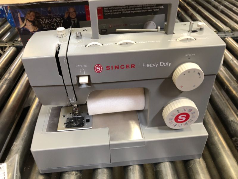 Photo 2 of  Singer Heavy Duty Electric Sewing Machine, Gray
