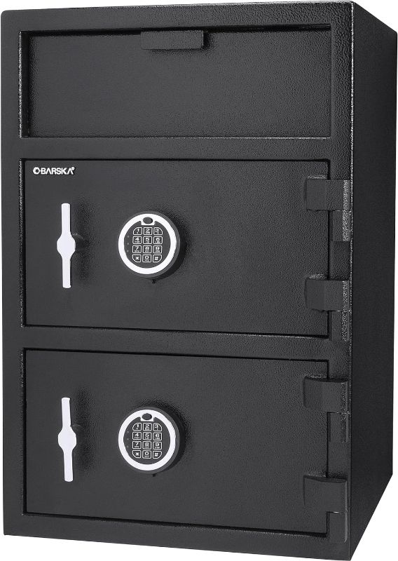 Photo 1 of -FACTORY SEALED- Barska Advanced Digital Keypad Depository Drop Safe with Master Code + 5 Codes & Dual User Mode
