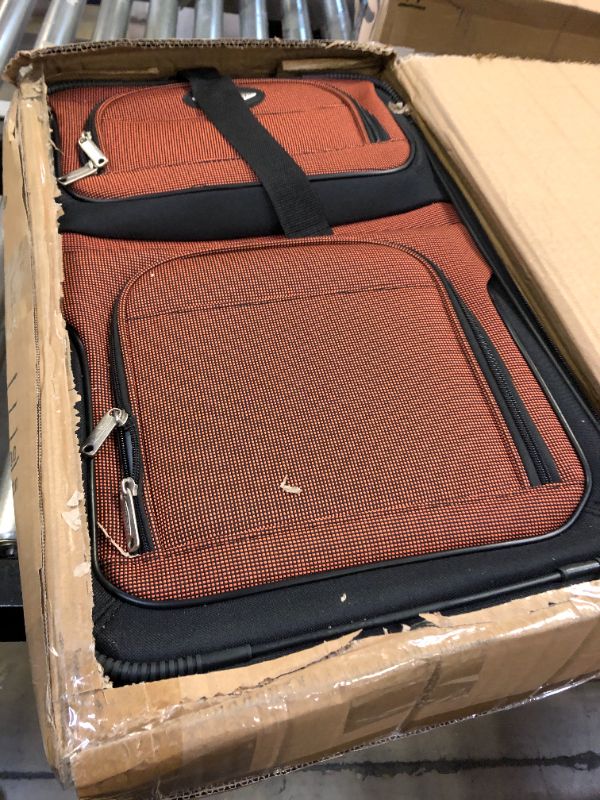 Photo 1 of Travel Select Amsterdam Expandable Rolling Upright Luggage, Orange, 2-Piece Set 2-Piece Set Orange 20" CARRY ON