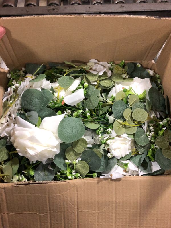 Photo 1 of Artificial Eucalyptus Flower Garland with  Roses