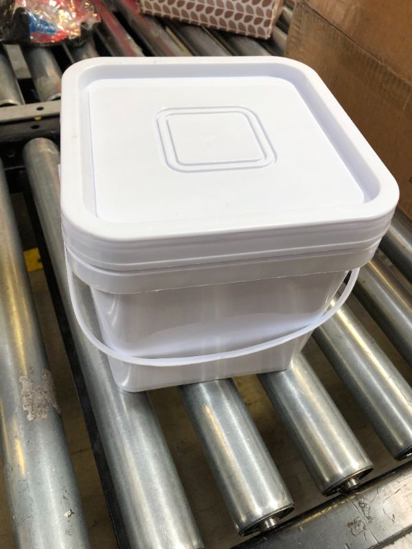Photo 1 of Chemical Barrel Paint Container with Lid Pickup Bucket Pail Containers Brine Bucket Plastic Paint Can Pet Bucket Fishing Bucket Reusable Paint Bucket White Pp Beer Pickup Trucks
