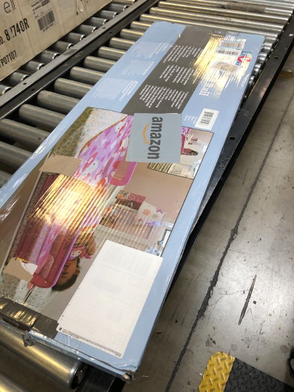 Photo 1 of Adjustable Mesh Bed Rail, Two Height Levels, Ready To Use, Compatible with Twin Size Beds, All Steel construction, Equipped with Guard Gap, Durable Nylon Fabric Mesh, Pink