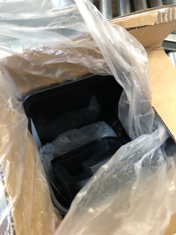 Photo 1 of Bathroom Trash Can with Lid, 2.2 Gallon Automatic Touchless Garbage Can, Smart Motion Sensor Small Trash Can, Slim Plastic Trash Bin for Bedroom, Office, Living Room, Kitchen(Black)