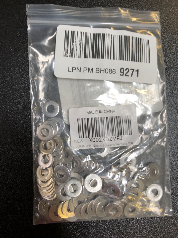 Photo 2 of 10# Stainless Flat Washers 100 Pack Made of 18-8 (304) Stainless Steel…… #10