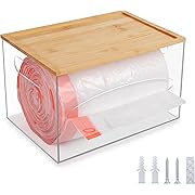 Photo 1 of 
SONKONIA Extra Large Trash Bag Dispenser, Plastic Bag Holder with Bamboo Lid, Wall Mount ? Free-standing Garbage Bag Organizer for Cabinet, Kitchen Storage Box (Extra Large- 10.23'' x 7.28'' x 6.3'')SONKONIA Extra Large Trash Bag Dispenser, Plastic Bag H