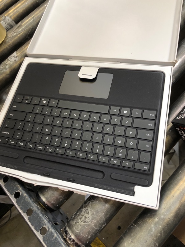 Photo 1 of Microsoft Surface Pro Keyboard for Surface Pro 9 and 8 with Pen Storage, Alcantara Material, Black Keyboard with Pen Storage No Bluetooth Connectivity Black