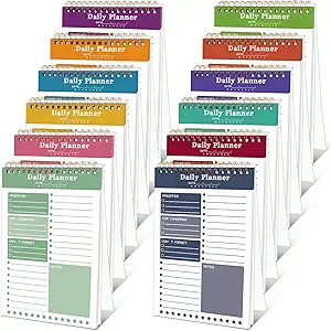 Photo 1 of 12 Pack to Do List Notepad Daily Planner Notepad 5.5 x 8.5 Inch Daily to Do List Notebook to Do List for Task Plan Adults Kids Office Classroom, 30 Sheets/Pack (Classic Style)