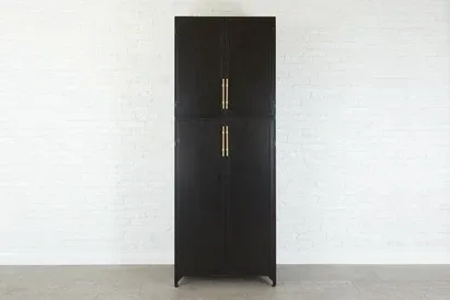 Photo 1 of Black 4-Door Storage Cabinet