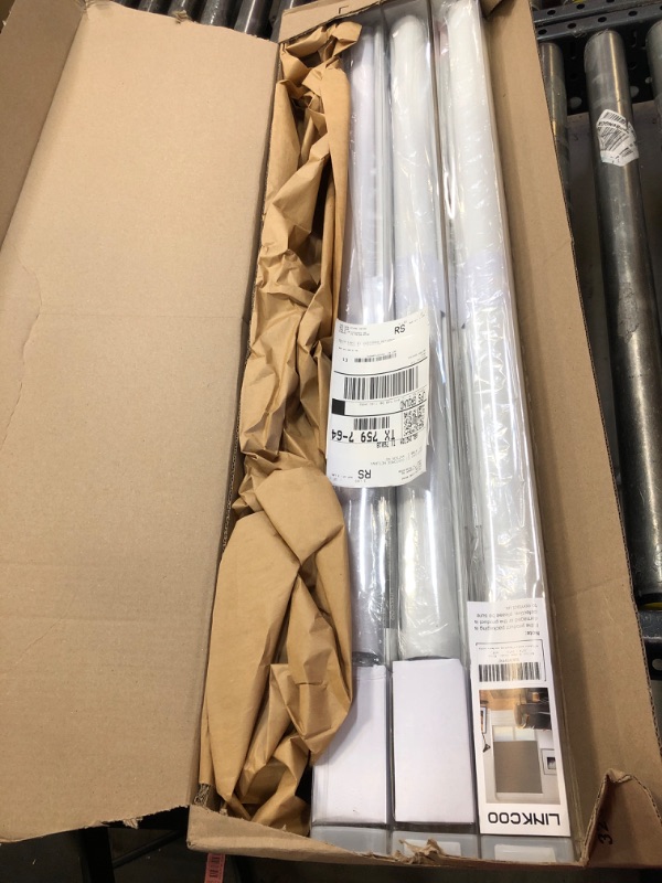 Photo 1 of 100% Blackout Roller Window Shades, Room Darkening Window Blinds with Thermal Insulated Fabric, Corded Roll Pull Down Shades for Home and Office (White - Width 35", Max Drop Height 79") White 35"W x 79"H