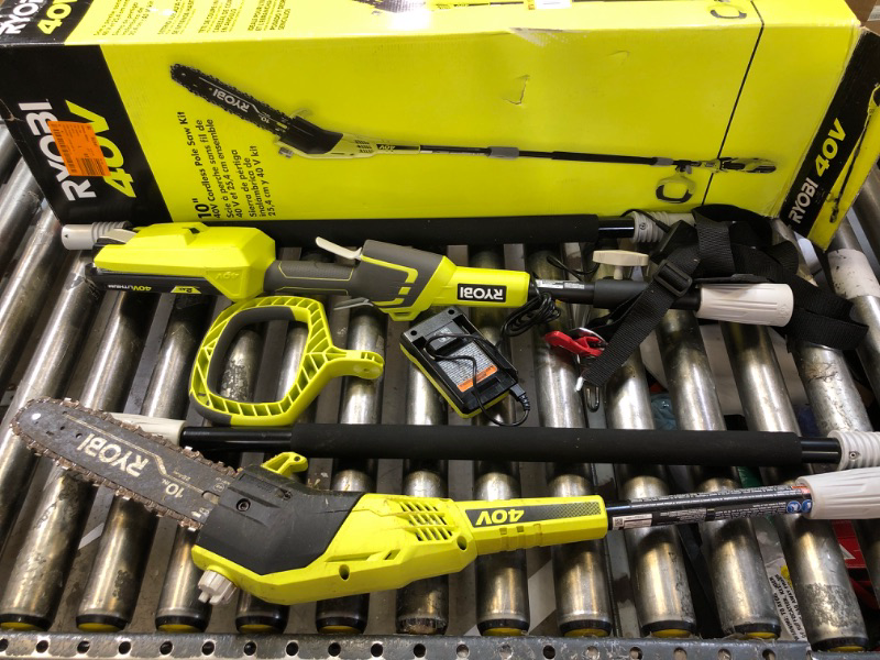 Photo 2 of ++FOR PARTS++ RYOBI 40V 10 in. Cordless Battery Pole Saw with 2.0 Ah Battery and Charger