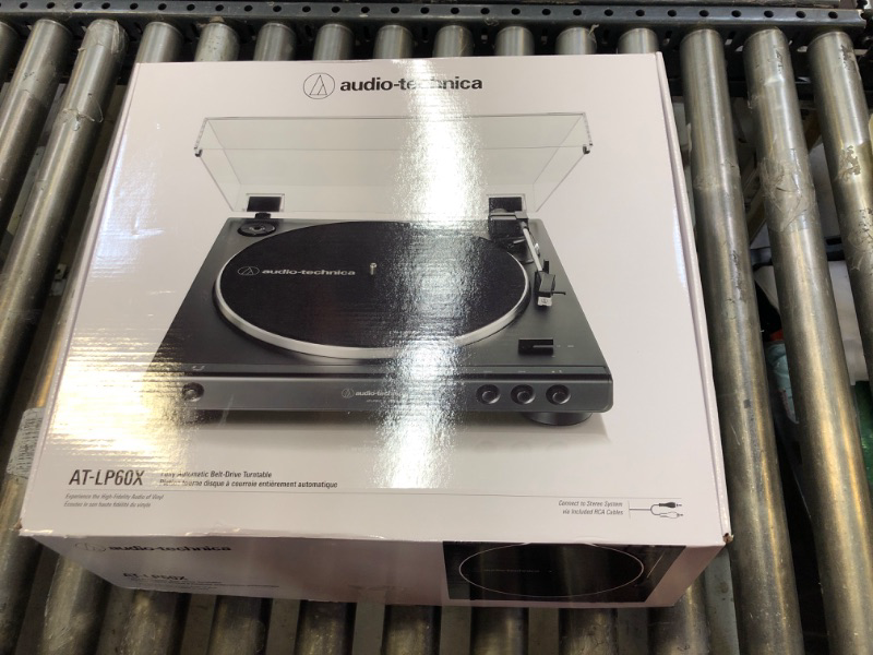 Photo 2 of Audio-Technica AT-LP60X-BK Fully Automatic Belt-Drive Stereo Turntable, Black