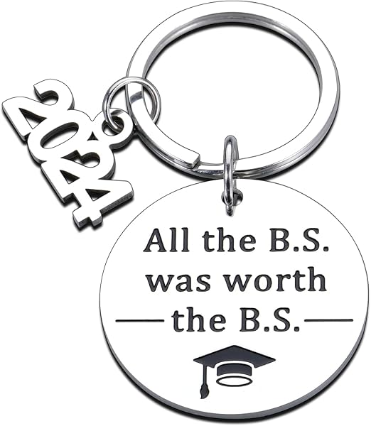 Photo 1 of 2024 Graduation Gifts for Boys Girls Class of 2024 Graduation Keychain for Son Daughter Friend Gifts for College Nurse Graduate Inspirational Gifts for Her Him
