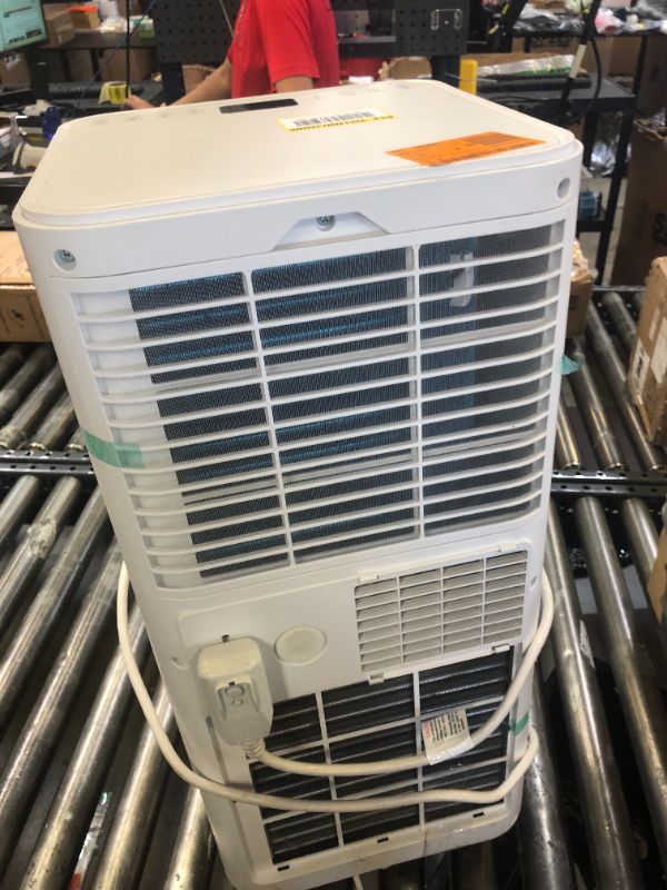 Photo 2 of 10,000 BTU (6,000 BTU DOE) 115-Volt Quiet 54 dB Portable Air Conditioner for 300 sq. ft. Rooms w/Dehumidifier in White
