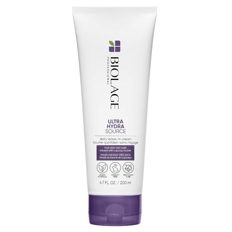 Photo 1 of Biolage Ultra Hydra Source Leave-in Cream with Cupuacu Butter | Conditions & Softens Hair | For Very Dry Hair | Vegan | Silicone & Paraben Free | Cruelty Free | 6.7 Fl. Oz
